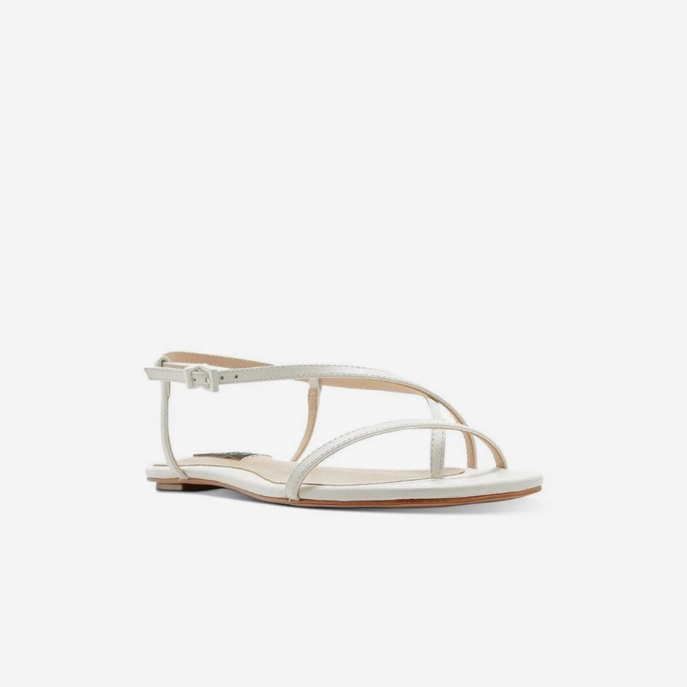 *•NWB•* Aqua Lory White Strappy Sandals